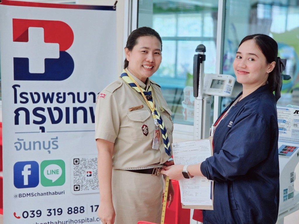 โรงพยาบาลกรุงเทพจันทบุรี ขอขอบพระคุณ โรงเรียนศรีหฤทัย ขลุง ที่ไว้วางใจให้ดูแลสุขภาพครูและบุคลากรอย่างต่อเนื่องเป็นประจำทุกปี